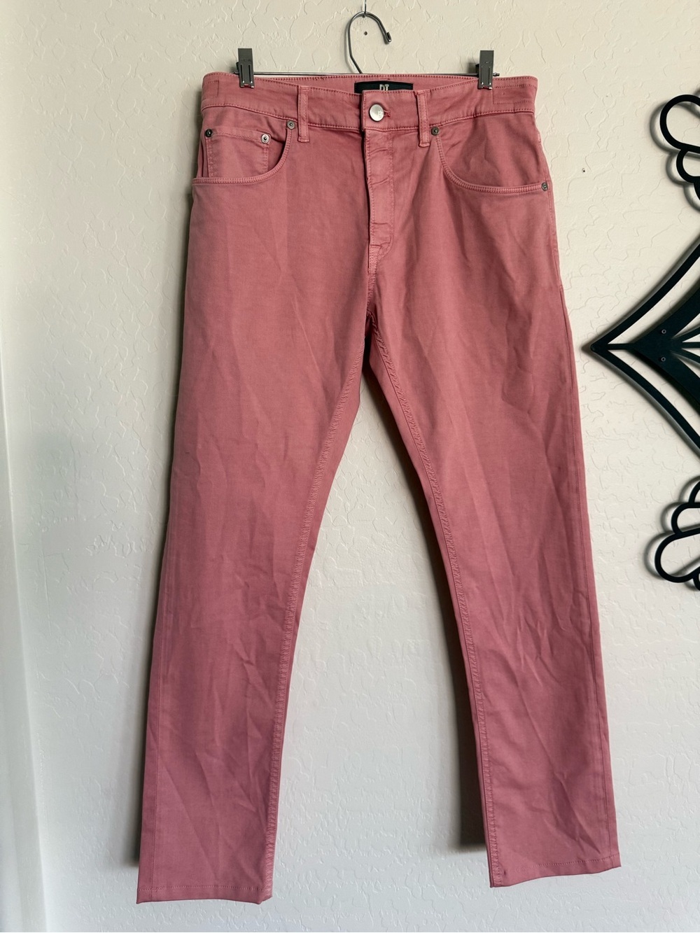 PT TORINO JAZZ 5-Pocket Slim Tapered Pants Mens 30 Rose Pink Cotton Lyocell NWOT